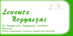 levente megyaszai business card
